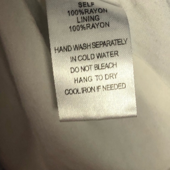 Fate women’s blue and white mini dress with leaves pattern V-neck‎ size small - Picture 5 of 14